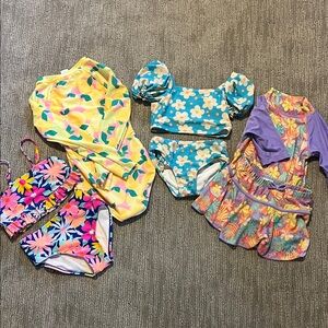 Colorful Kids' 5T & 6T Swimsuit Sets